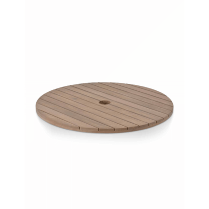 Porthallow Lazy Susan Round Dining Table - Natural