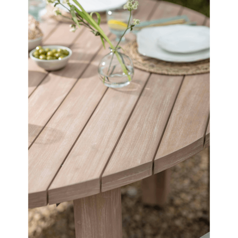 Porthallow Natural Round Dining Table - Medium