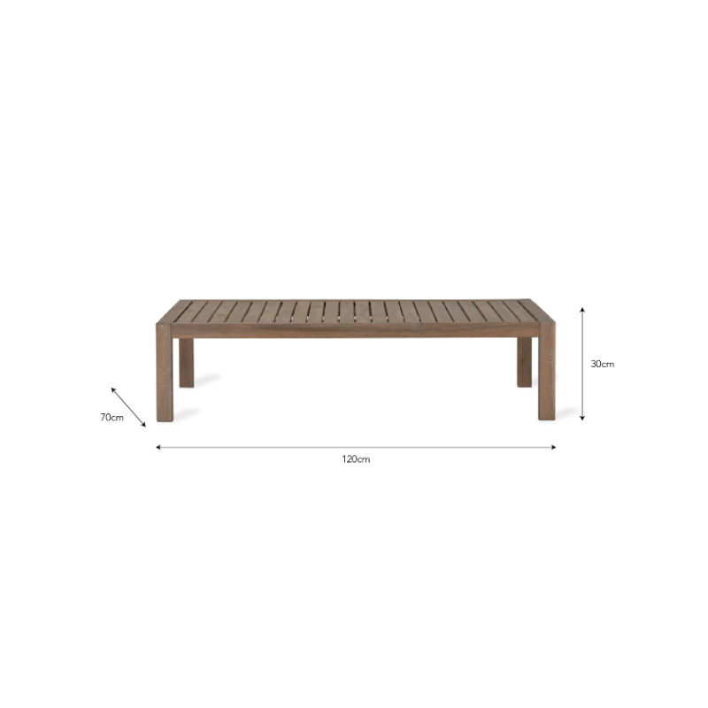 Porthallow Rectangular Coffee Table - Natural