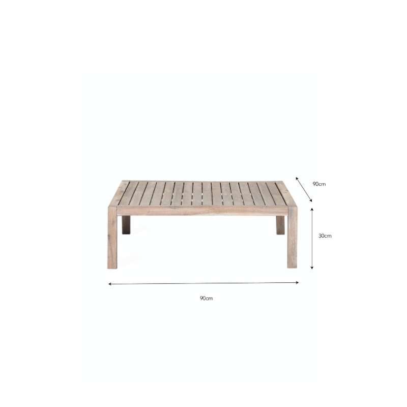 Porthallow Square Coffee Table - Natural