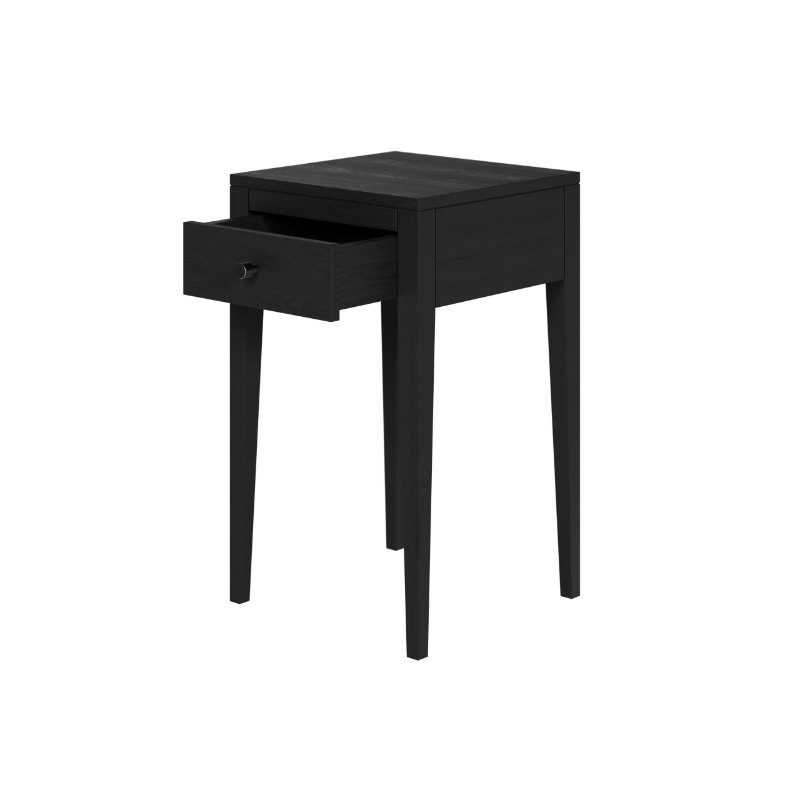 Radford 1 Drawer Bedside - Black