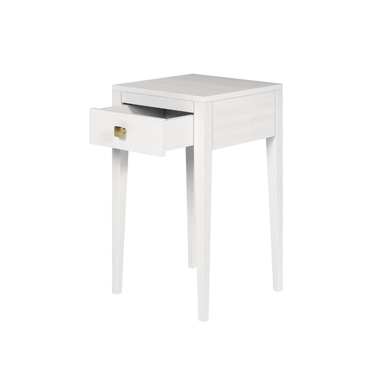 Radford 1 Drawer Bedside - White