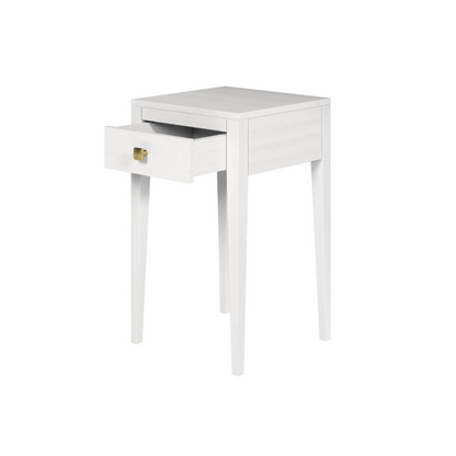 Radford 1 Drawer Bedside - White