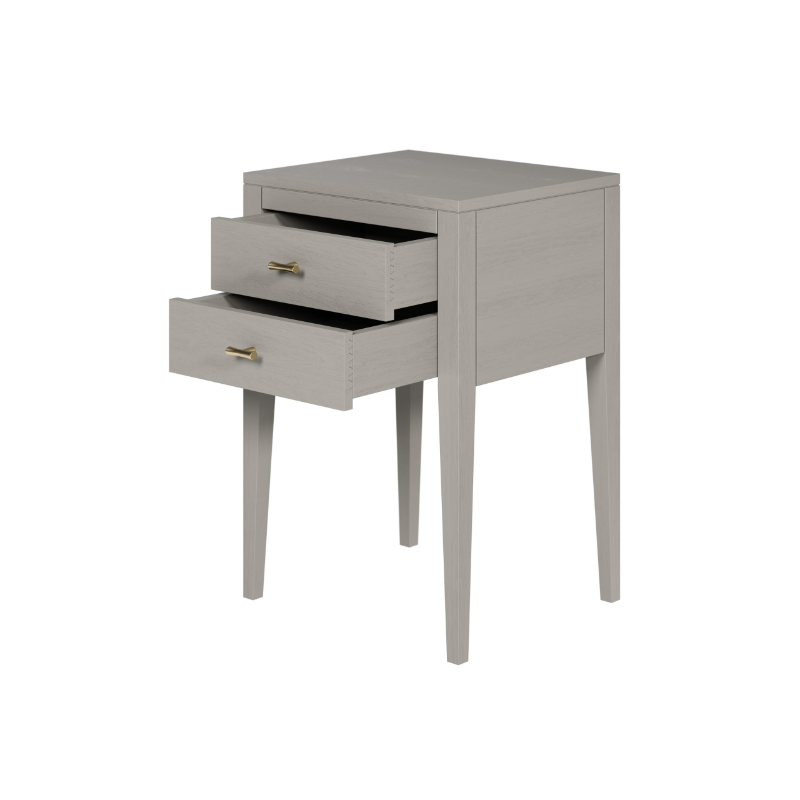 Radford 2 Drawers Bedside - Grey