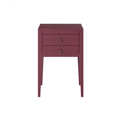 Radford 2 Drawers Bedside - Red