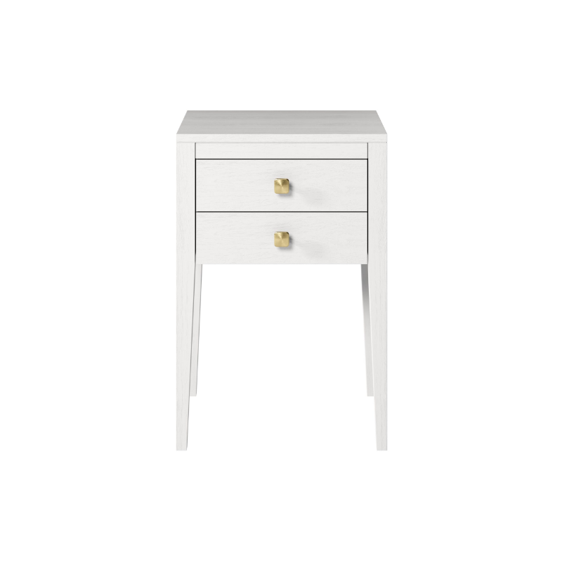 Radford 2 Drawers Bedside - White