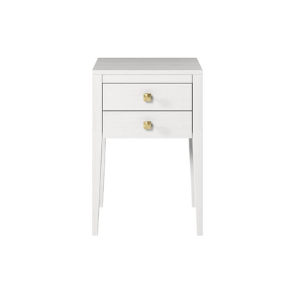 Radford 2 Drawers Bedside - White