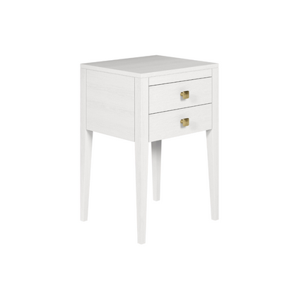 Radford 2 Drawers Bedside - White