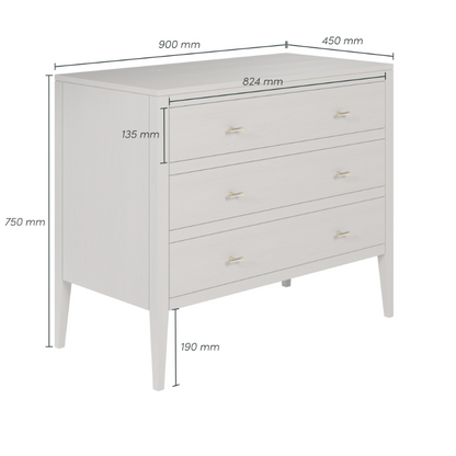 Radford Chest of Drawers - Grey