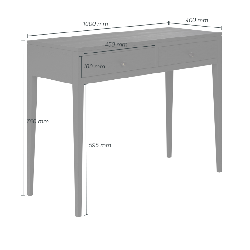 Radford Oak Console - Black