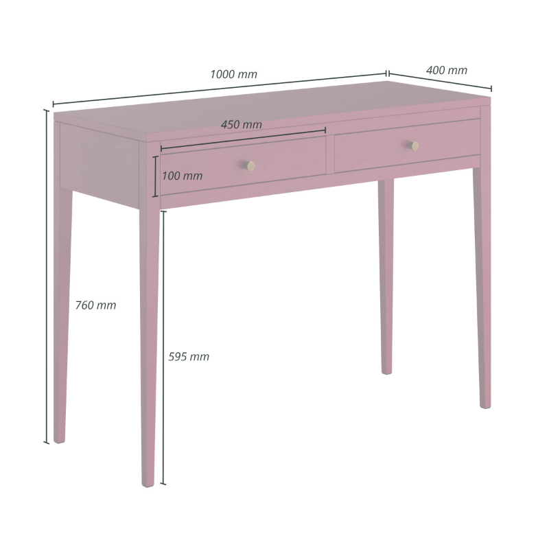 Radford Oak Console - Red