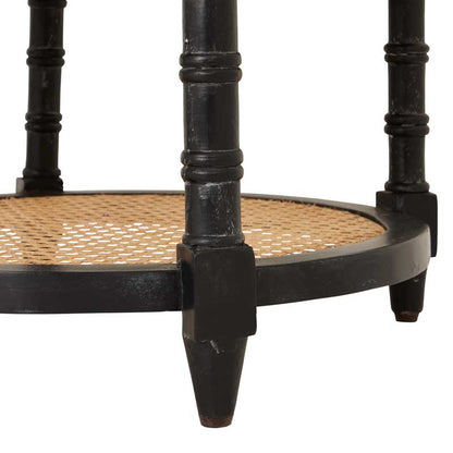 Raffles Black Tall Round Side Table