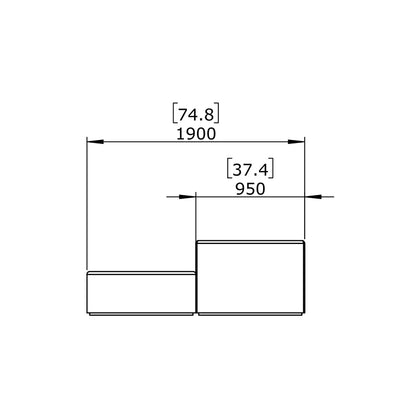 Relax Modular 5 Sofa Chaise