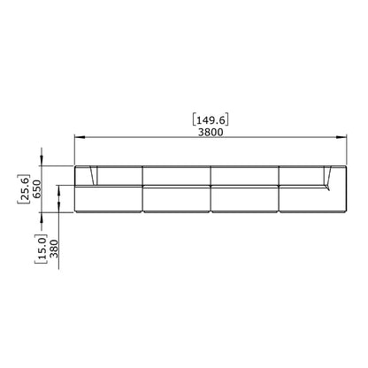 Relax Modular 5 Sofa Chaise