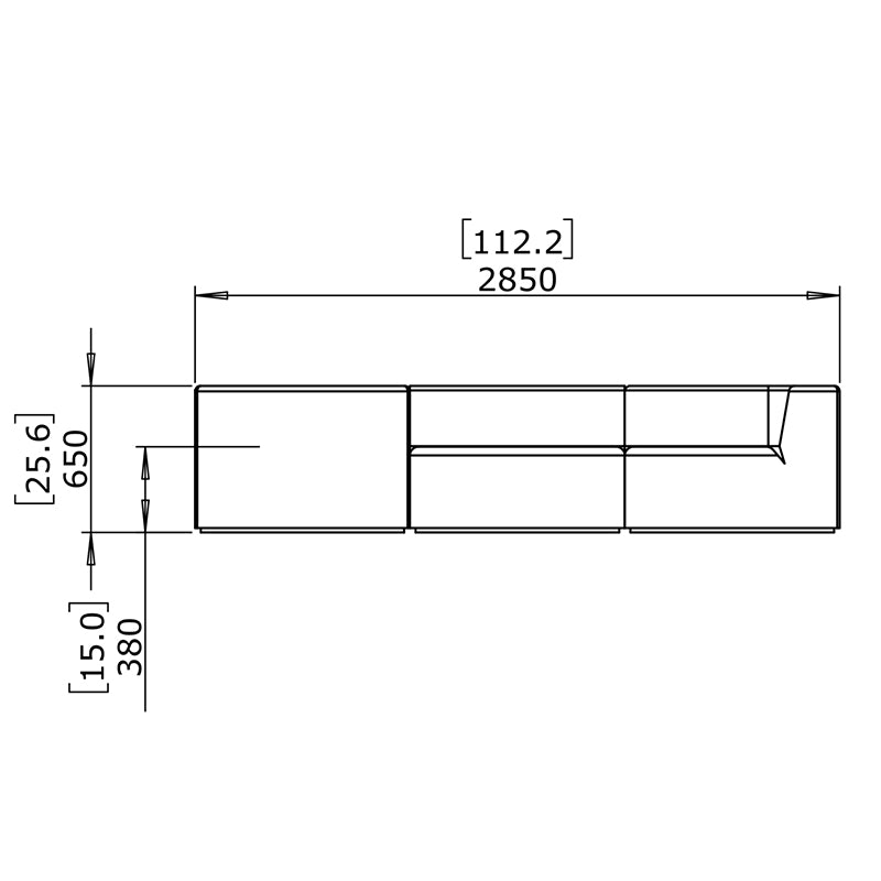 Relax Modular 5 L-Sectional Corner Sofa