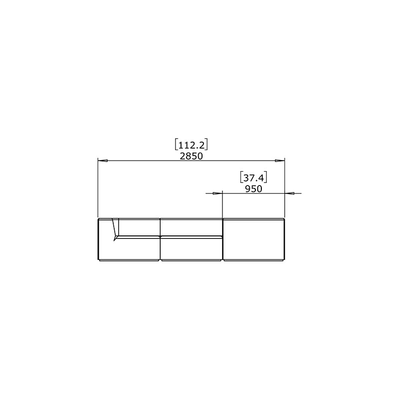 Relax Modular 6 L-Sectional Corner Sofa