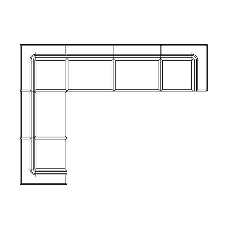 Relax Modular 6 L-Sectional Corner Sofa