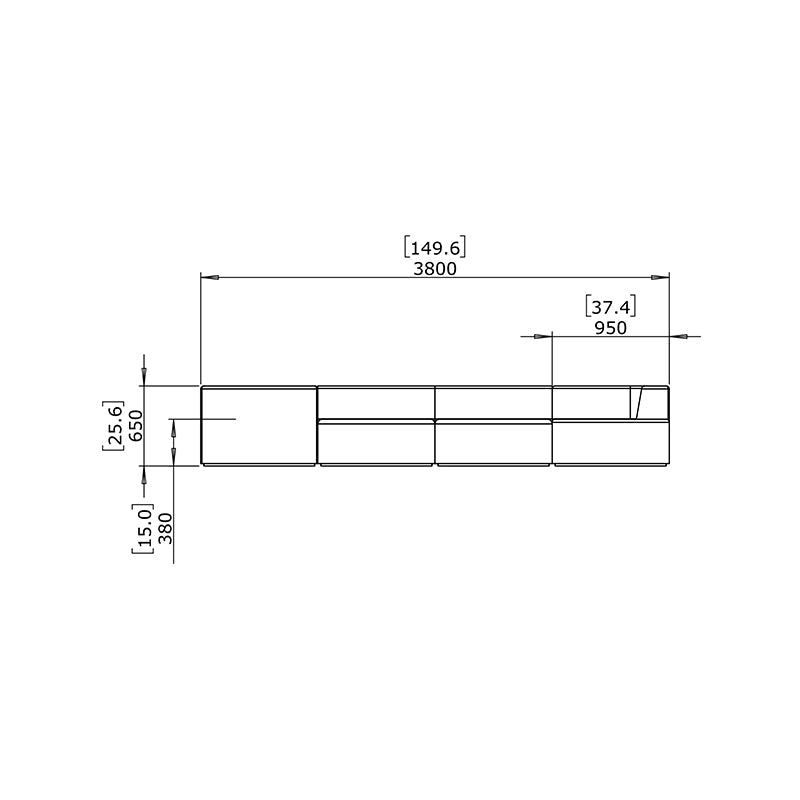 Relax Modular 8 U Sectional Sofa