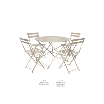 Rive Droite Bistro Set - Chalk