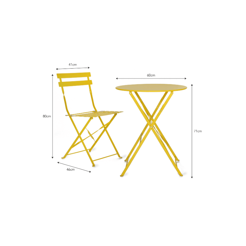 Rive Droite Bistro Set in Lemon - Small