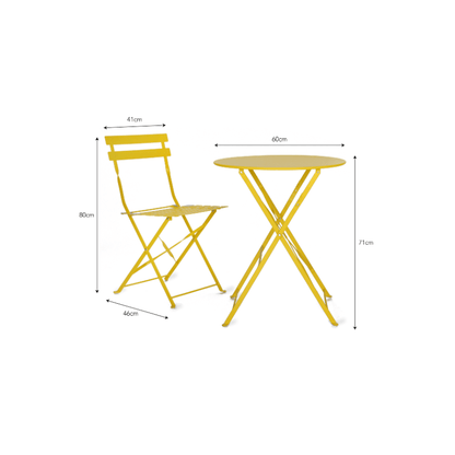 Rive Droite Bistro Set in Lemon - Small