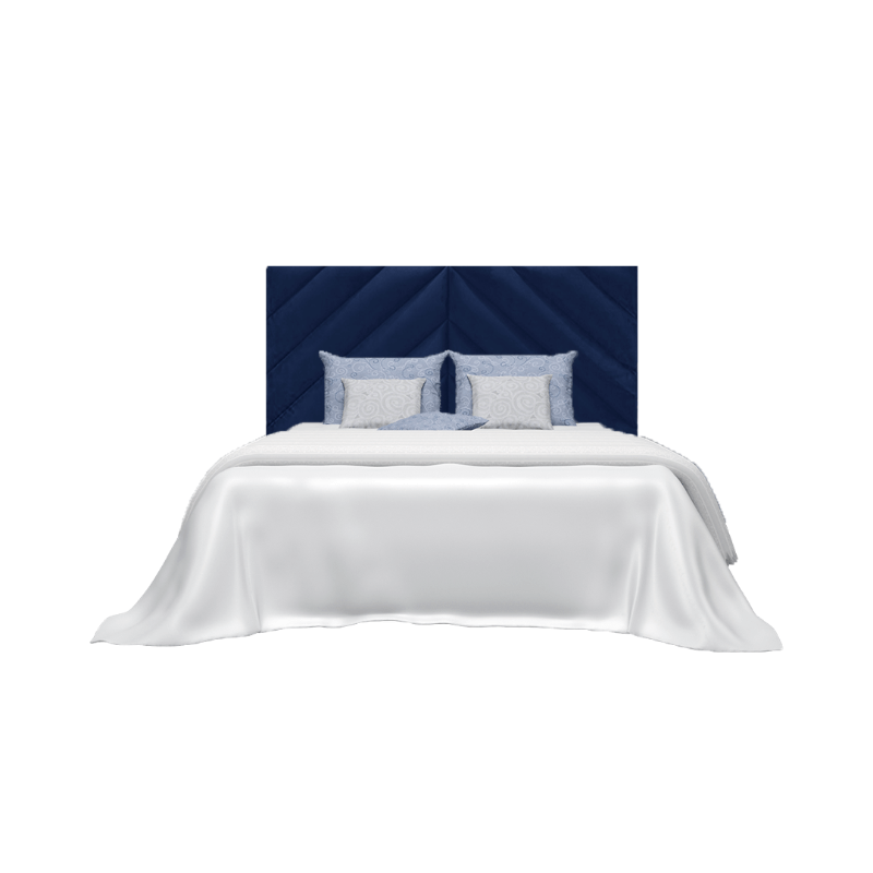 Rose Double Headboard - Royal Blue