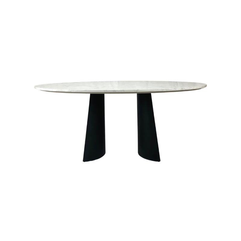 Rosemary Marble Oval Dining Table