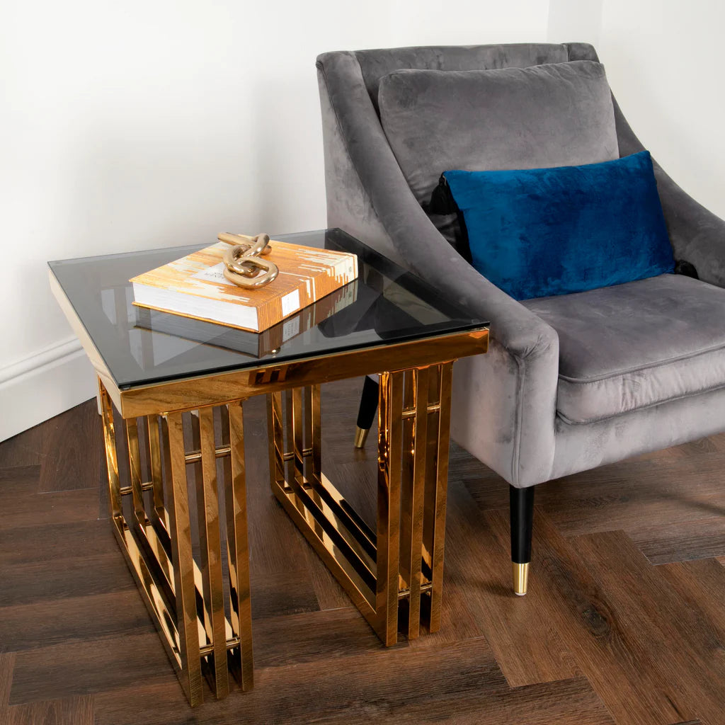 Zurich Gold Side Table