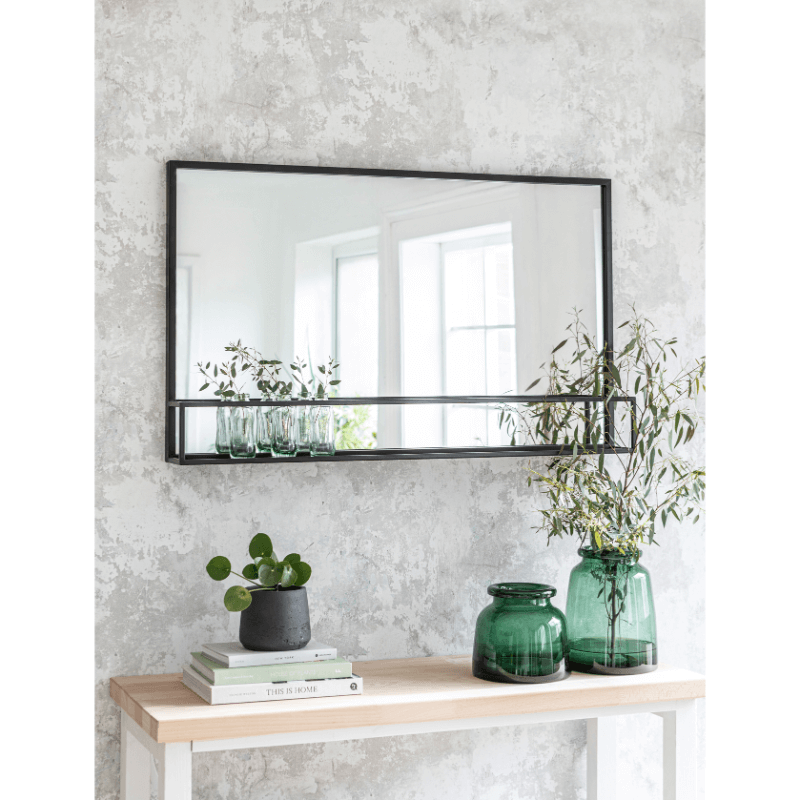 Sapperton Wide Mirror with Shelf