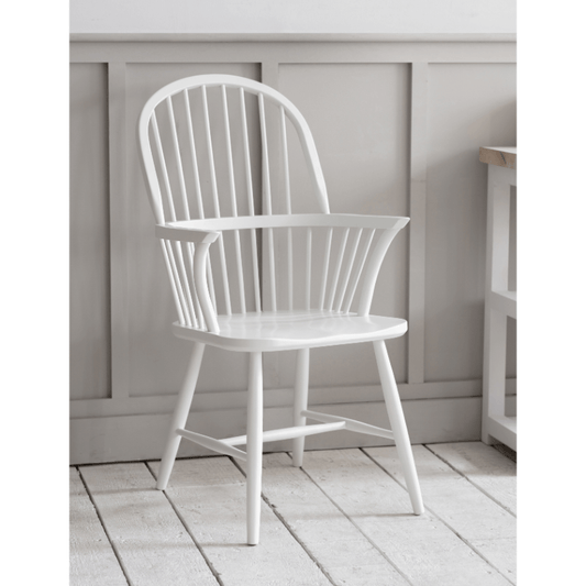 Spindle Armchair - Lily White