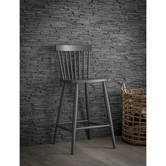 Spindle Bar Stool - Carbon