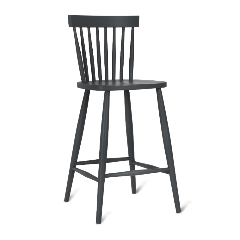 Spindle Bar Stool - Carbon