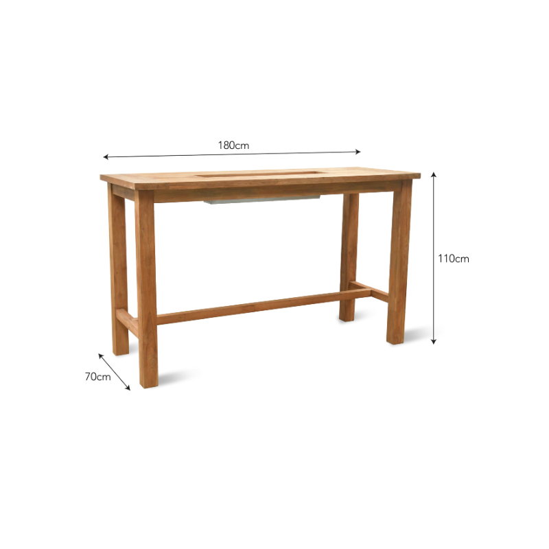 St Mawes DrinksPlanter Bar Tables - Large