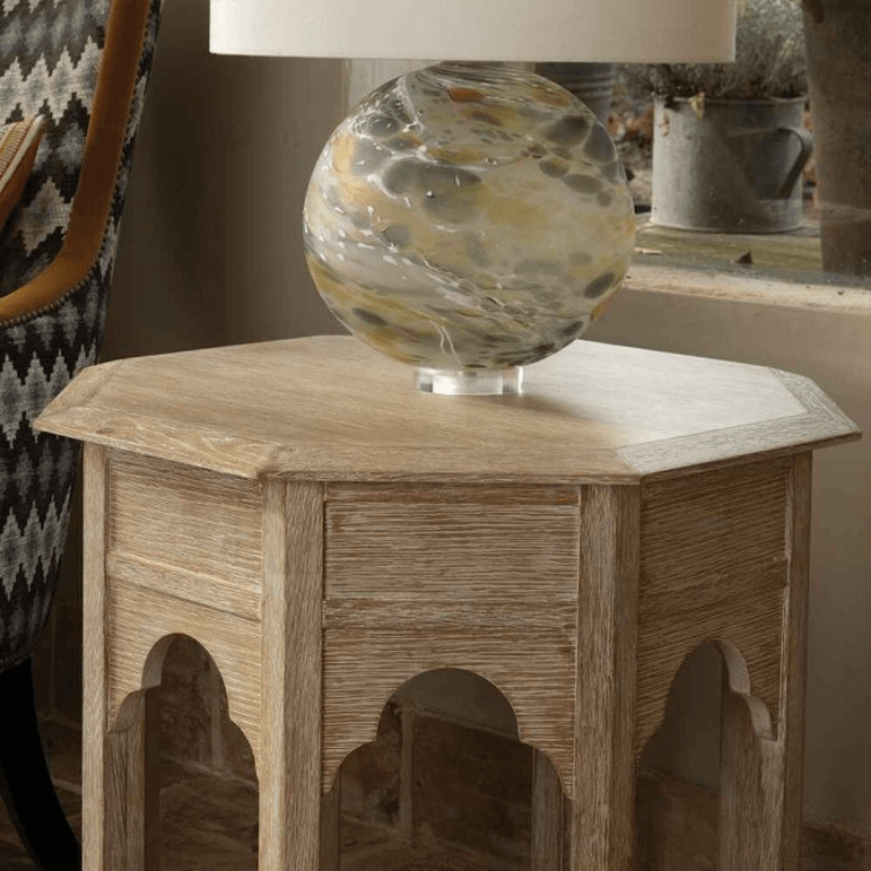 Tanjina Side Table Venetian White Oak