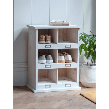 Whitewash Chedworth Shoe Locker - Small