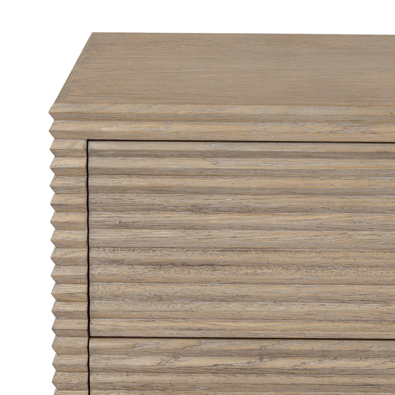 Wickham Ribbed Oak Chest of Drawers