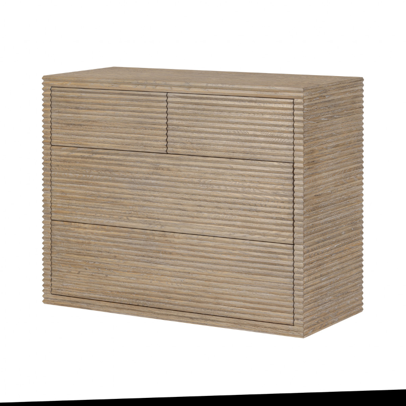 Wickham Ribbed Oak Chest of Drawers