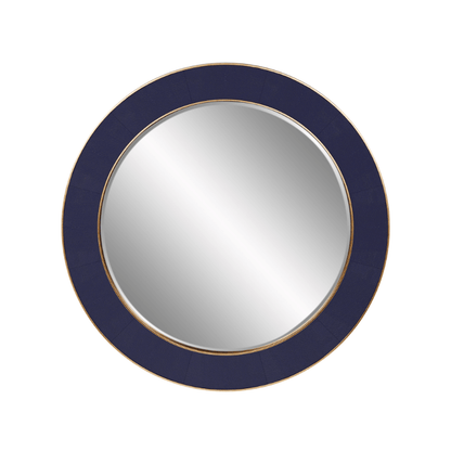 Willersley Round Mirror - Blue