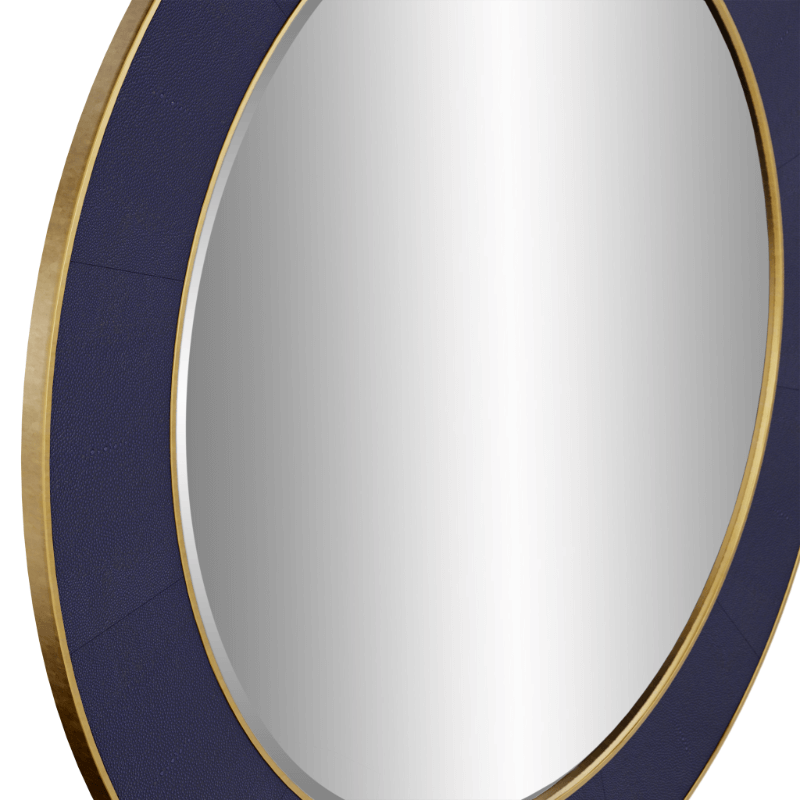 Willersley Round Mirror - Blue