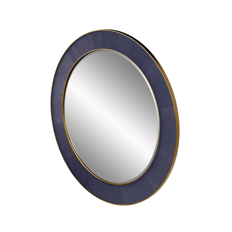 Willersley Round Mirror - Blue