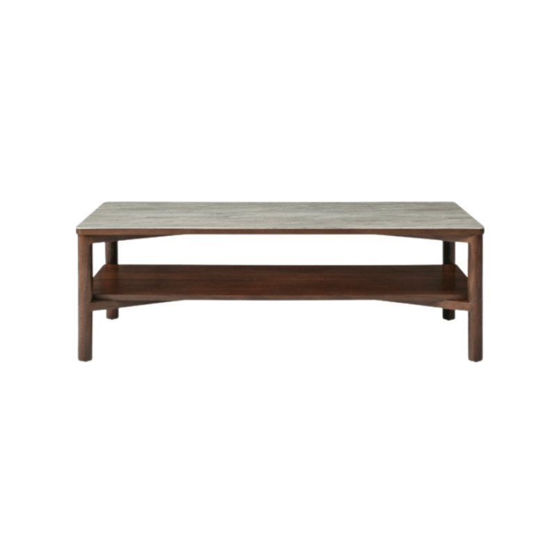 Willow Coffee Table With Shelf - Timber Tobacco