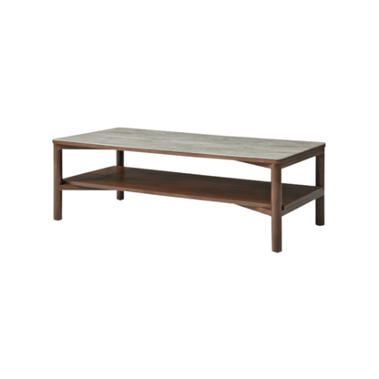 Willow Coffee Table With Shelf - Timber Tobacco