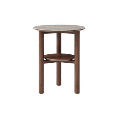 Willow Lamp Table With Shelf - Timber Tobacco