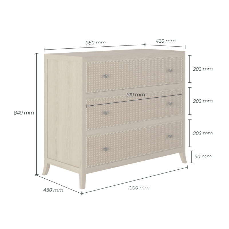 Witley Oak Chest of Drawers