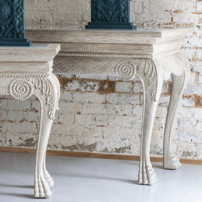 York Console Venetian White