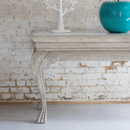 York Console Venetian White