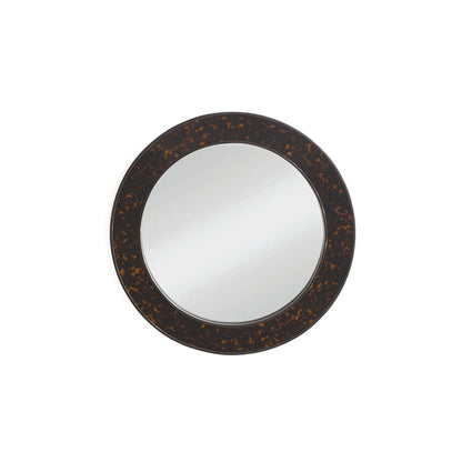 Arno Medium Round Mirror Tortoiseshell Finish