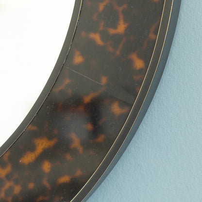 Arno Medium Round Mirror Tortoiseshell Finish