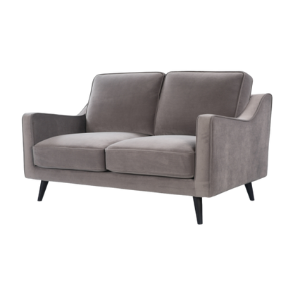 Daffy 2 Seat Sofa Stone Grey Velvet