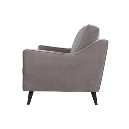 Daffy 2 Seat Sofa Stone Grey Velvet